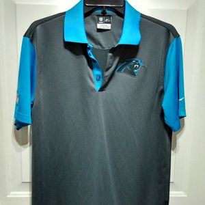NIKE CAROLINA PANTHERS NFL ON FIELD APPAREL DRI-FIT  POLO MEN'S SHIRT SIZE M